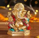 Wooden Ganesh Idol